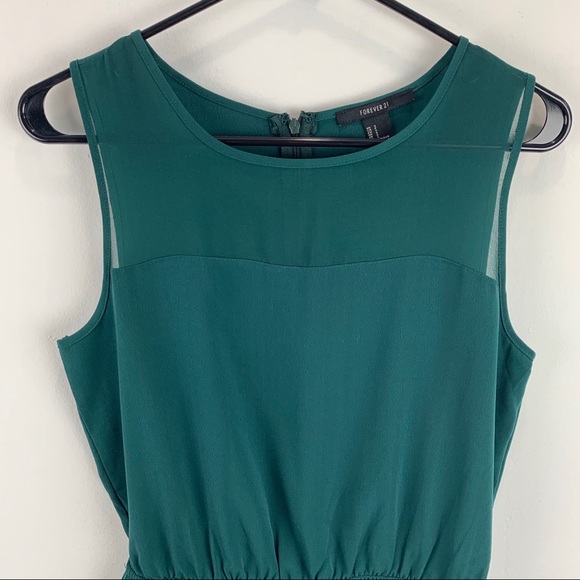 Forever 21 Womens Dark Green Romper with Pockets, Size Small - Picture 3 of 8